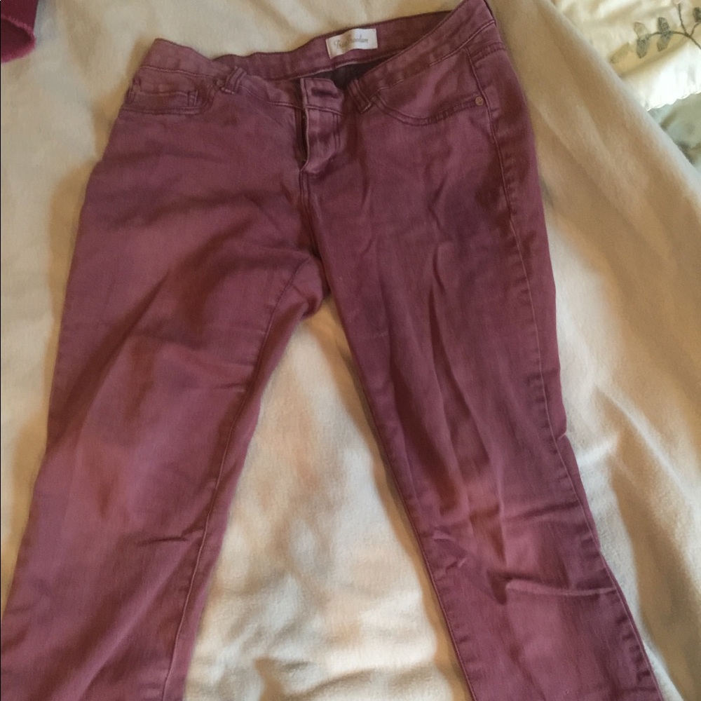 Red jeans